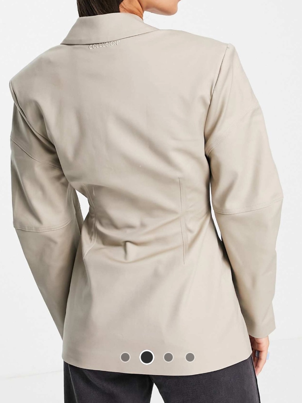Collusion Blazer with structured sleeve